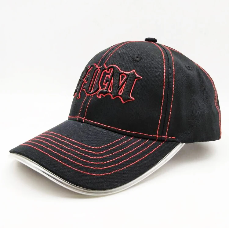 customized led Light Hat Rave Lighted Glow caps Stylish Flashing luminous LED baseball cap