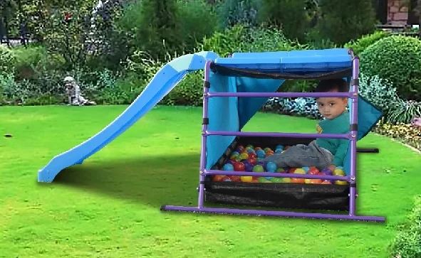 Outdoor New Style Children Non-Toxic Playhouse Safe Amusement Slide and Kids Climbing Frame Tent Indoor Plastic Slide Toy