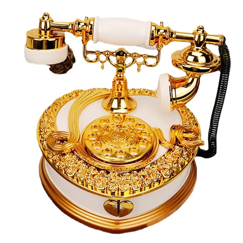 Vintage Jewelry Music Box Retro Telephone Music Box Decorative Music Box Home Decoration