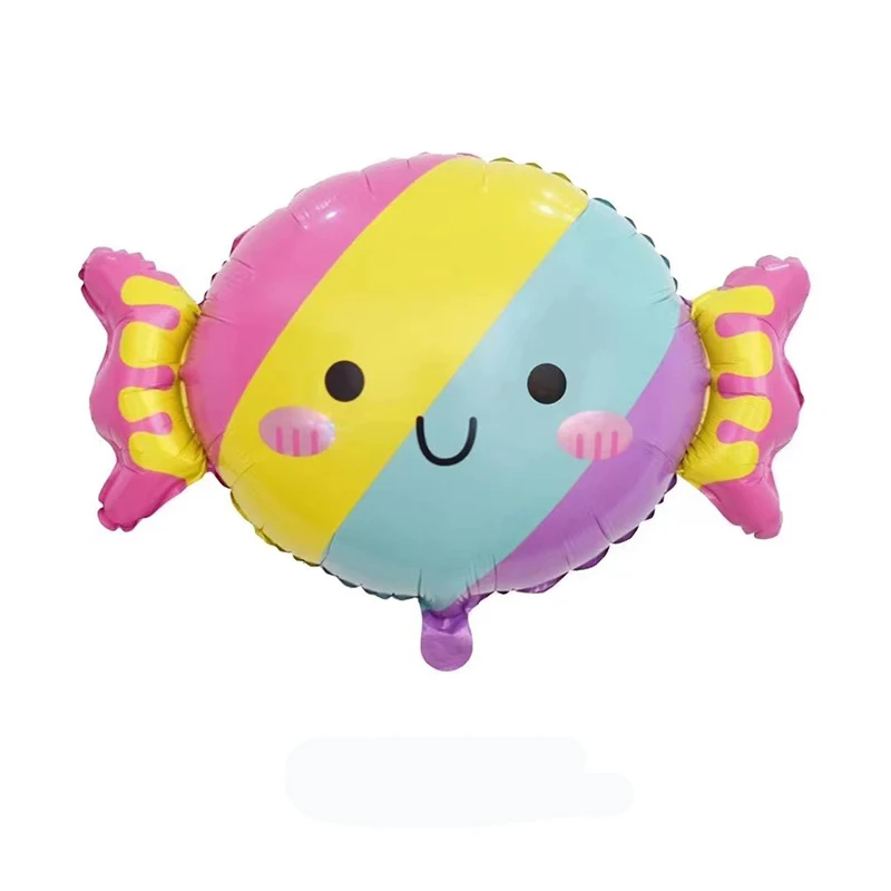 New Arrival Macaron candy color ice cream balloon rainbow color cloud foil balloon for children birthday party