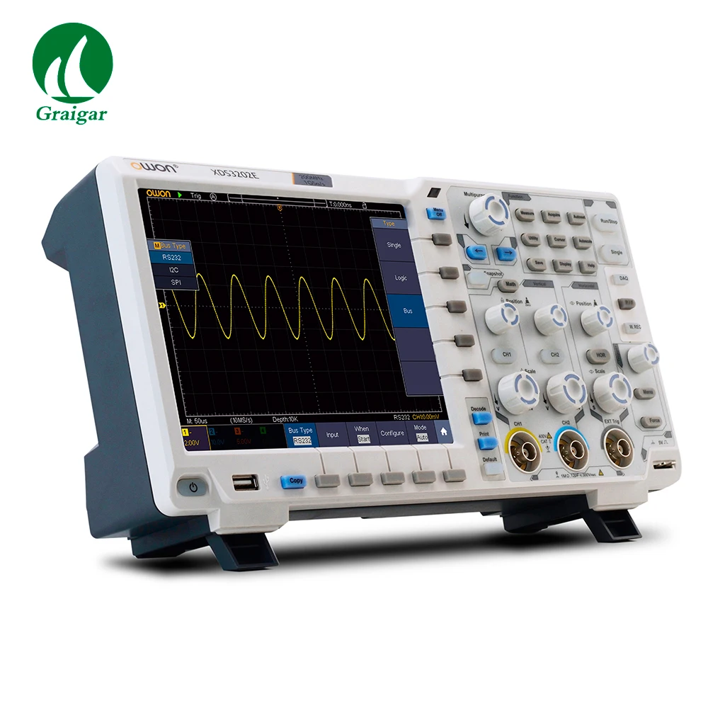 Owon XDS3202E Digital Storage Oscilloscope 2 Channels 200Mhz 1GS/s Sampling Rate