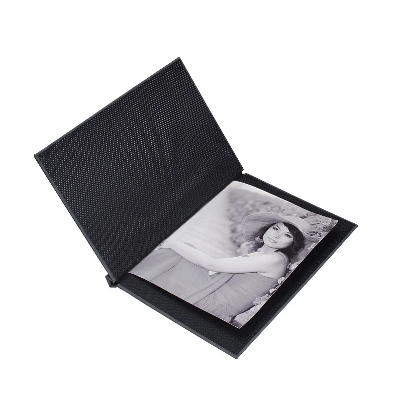 leather linen velvet Photo Book with Clamp System| Photo Book Cover with Clips