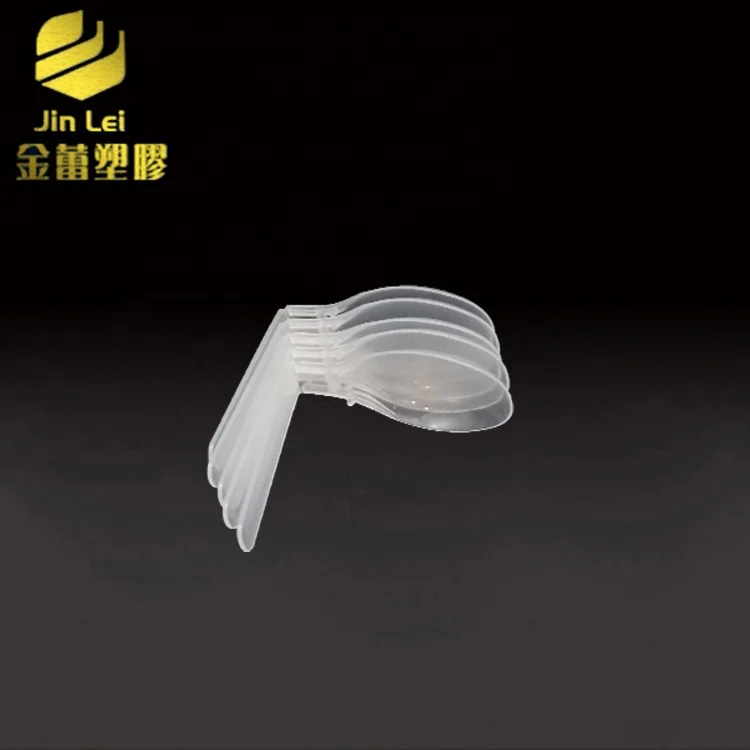 Plastic Disposable Cream Cake Disposable Plastic Spoon Dessert Kitchen Spoons Color Small Yogurt Folding Flatware Sets P