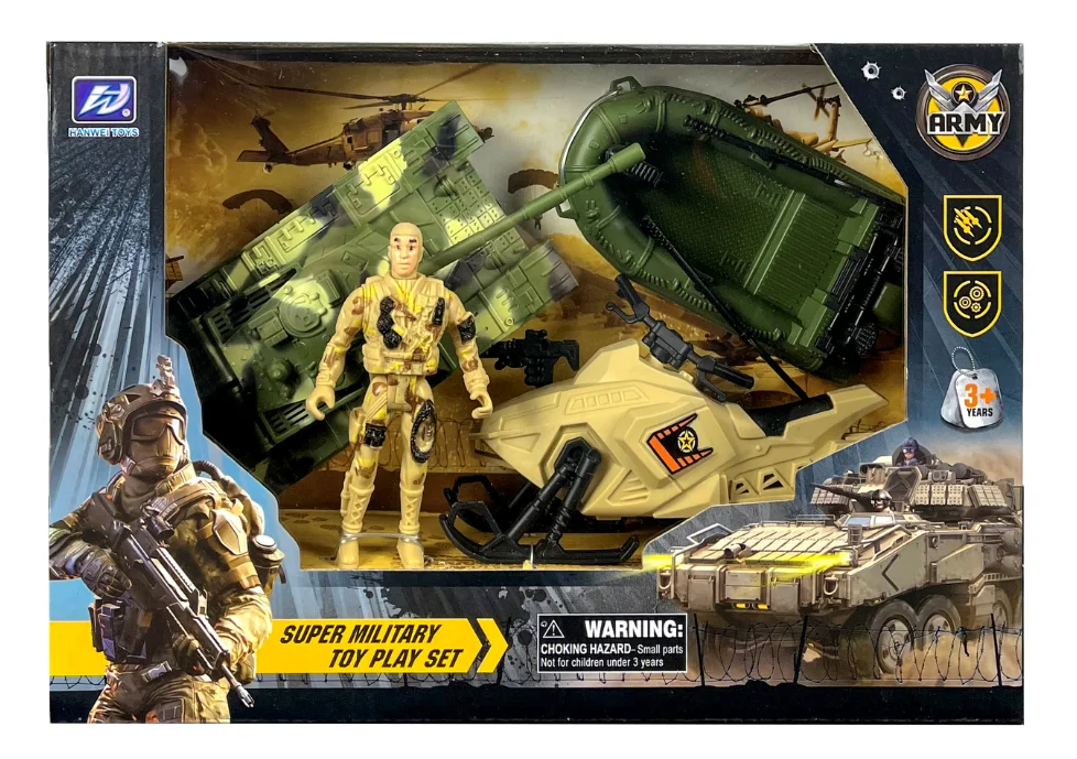 Police Toy Truck with Little Police Figures Army Men Toy Soldiers Educational Kids Games