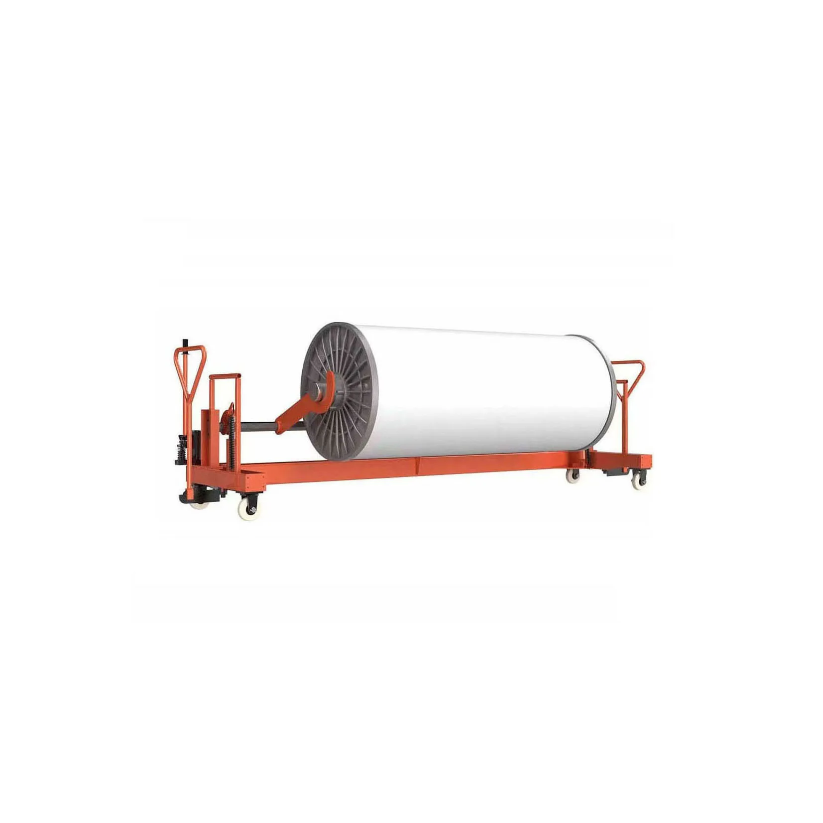 High Capacity Customized Manual Hydraulic Weaving Warp Beam Trolley