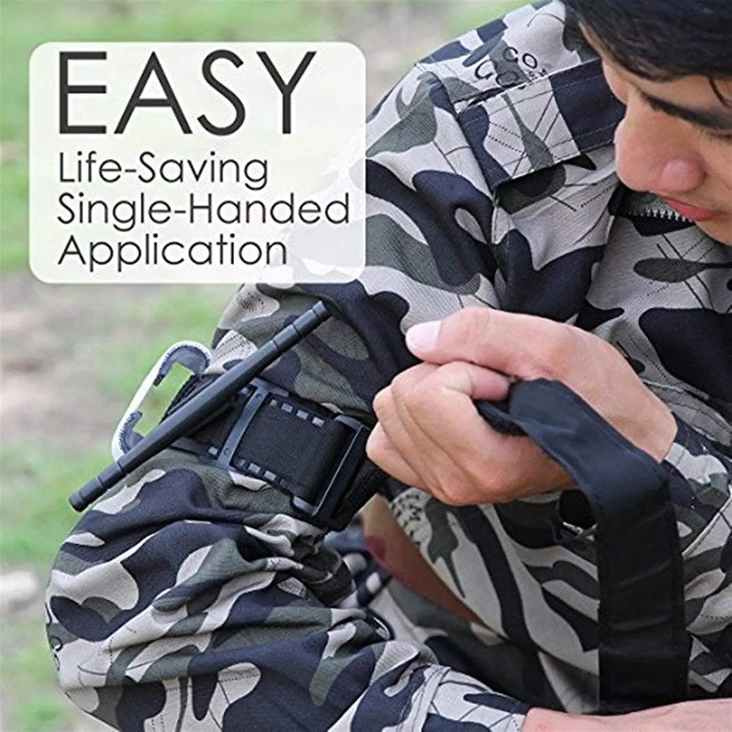 Custom Black Matte Metal Windlass CAT Tactical Tourniquet With Pen For Outdoor Medical Emergency First Aid