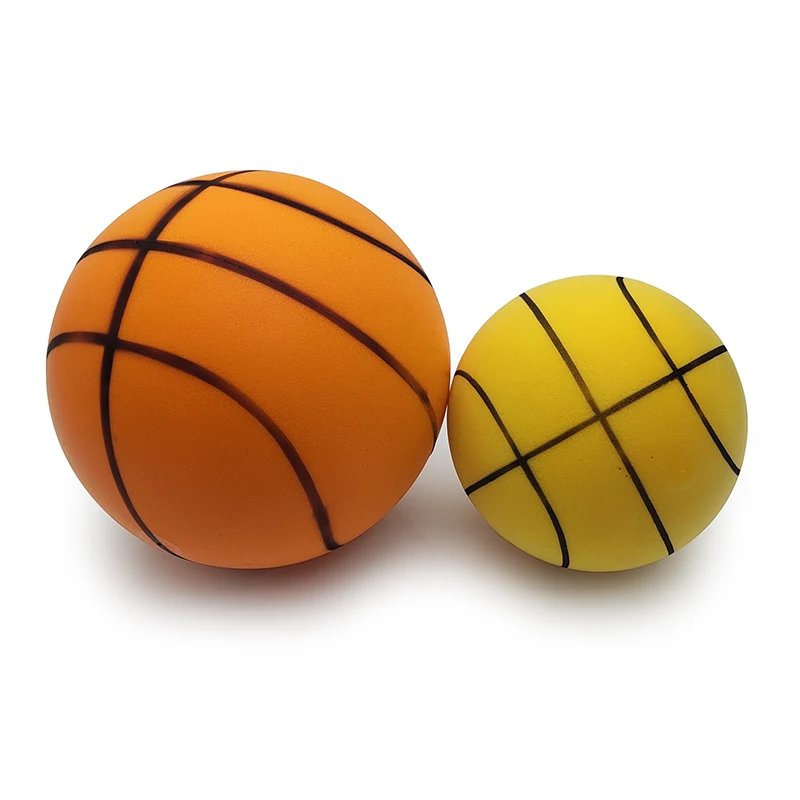 Wholesale Custom Sponge Ball Toys Silent Basketball Playground Sports Bouncing Balls Soft Silent Bouncy Foam Ball for Kids Game