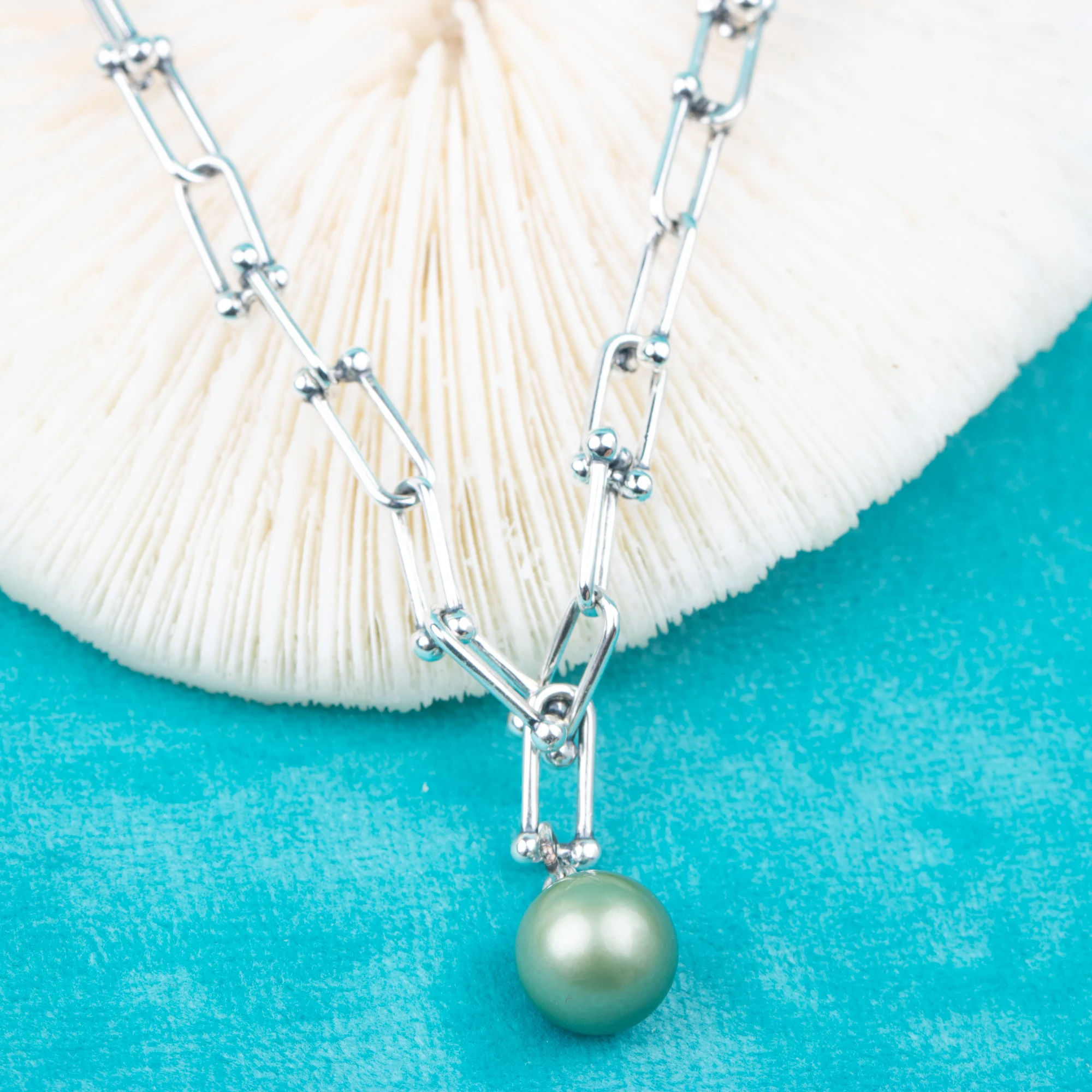 
p010981 DIY 7-9mm Natural Freshwater pearl pendant with chain 925 sterling silver engagement jewelry necklace for women 