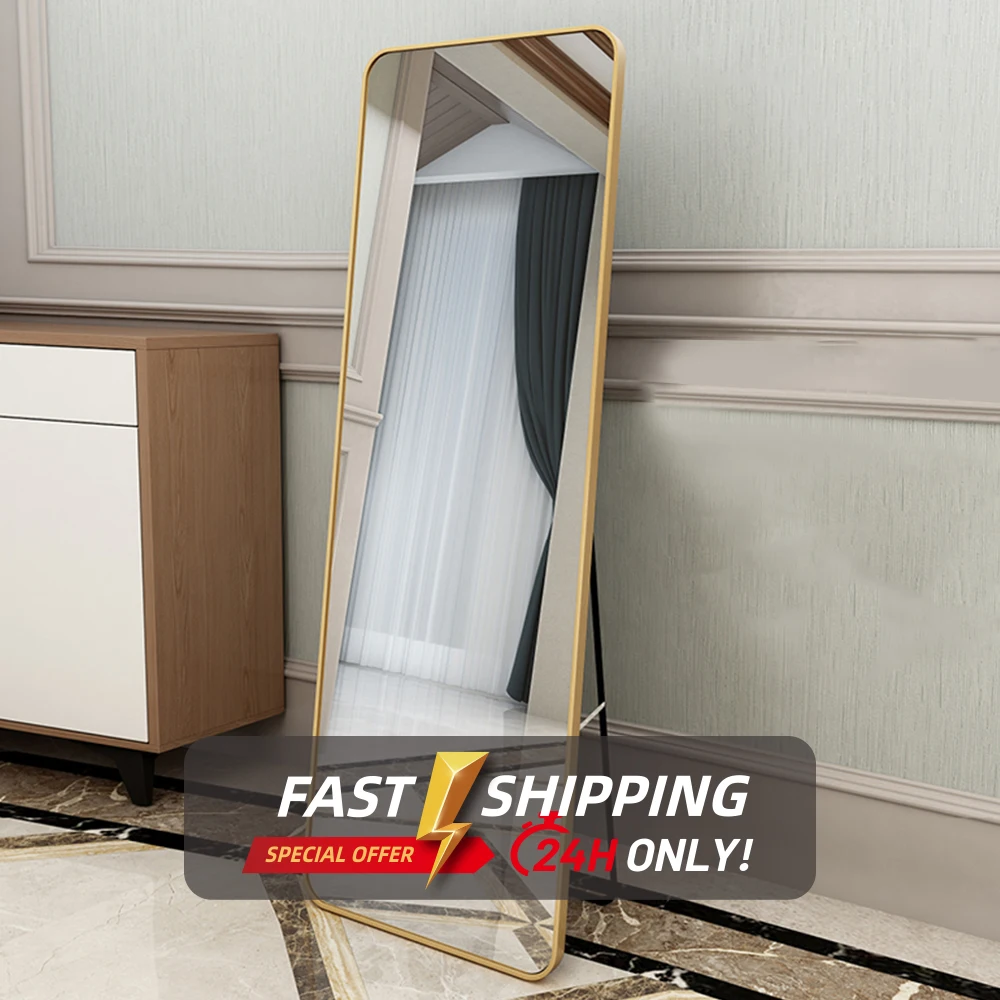 Custom big size Touch Control OEM make up full length dressing lightning mirrors with back Light