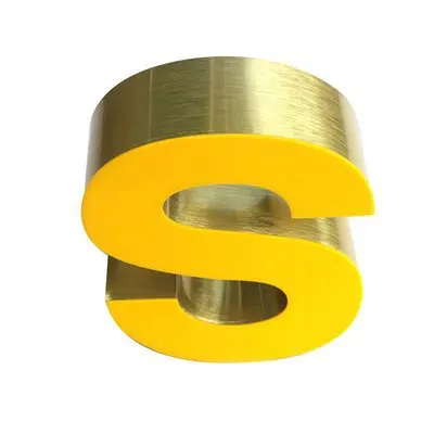 Creative LED stainless steel back luminous sletters  Outdoor billboard door head luminous letters