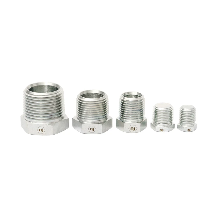 Carbon Steel NPT Male Threaded Hex Plug Stainless External Hex Pipe Plug