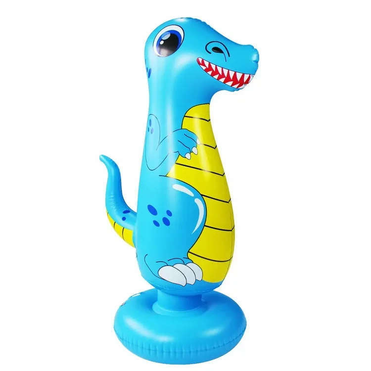Kids Sports Toys 125cm Height PVC Inflatable Dinosaur Punch Bag Boxing Bag