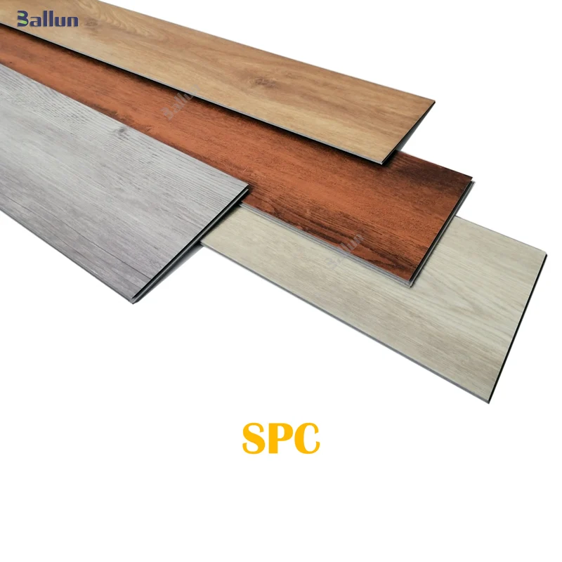 Veneer spc flooring 4mm 5mm 6mm vinyl rigid flooring with accessories