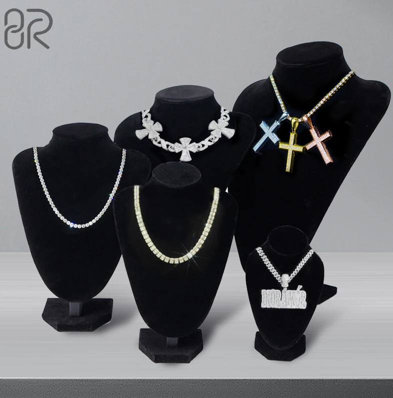 Wholesale Portrait Neck Display Props Jewelry Display Stand Set Ornaments Pendant Necklace Model Neck Shelf Bust for jewelry