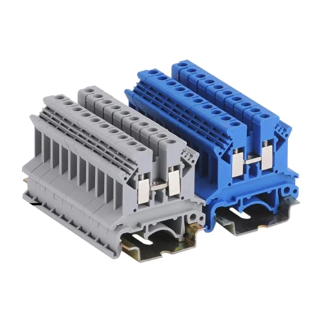UK2.5 2.5mm DIN Rail Screw Clamp terminal block Feed Through Terminal Connector Wire connector accessories