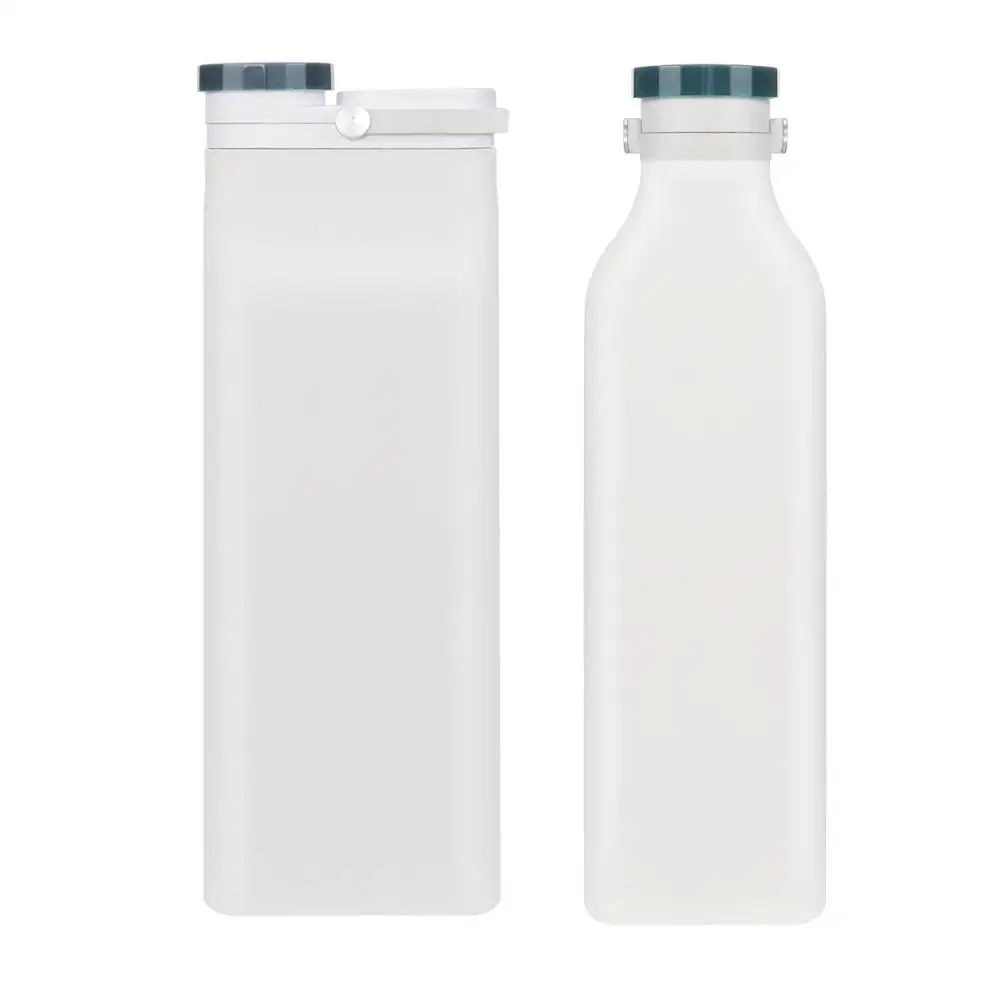600ml Foldable Silicone Travel Bottle Soft Flask  Collapsible Sport Water Bottle