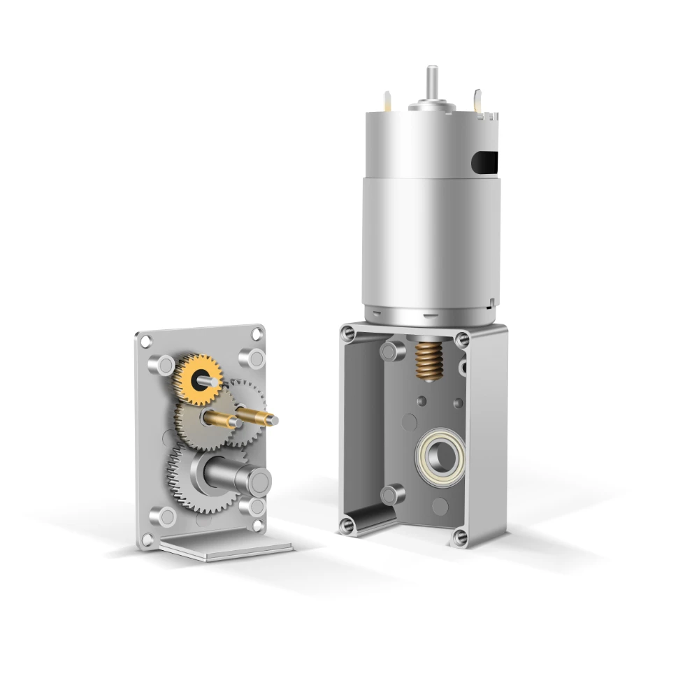 6v 12 volt dc micro worm gear motor for machine