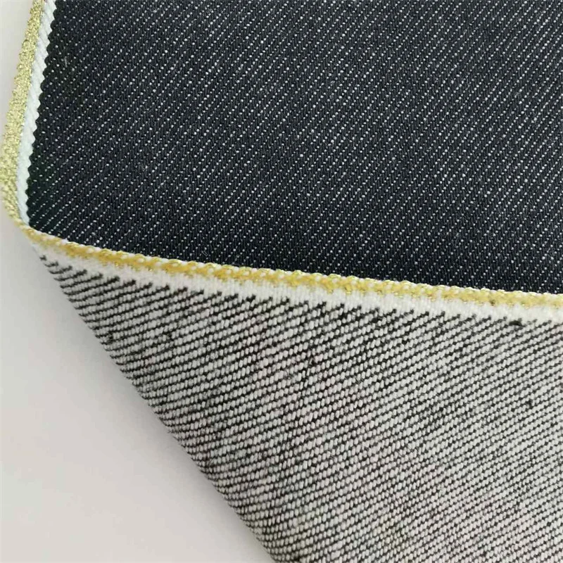 Customize selvedge color for elastic denim fabric for jeans