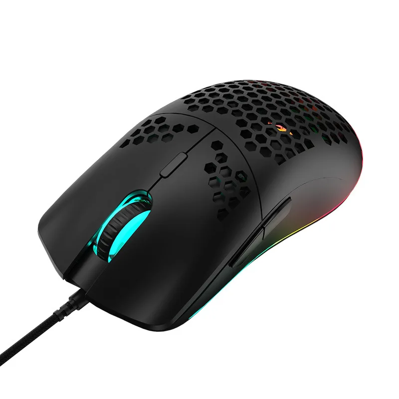 ZIYOULANG M1 Mouse Hole Lightweight Competitive Game RGB Luminous Mouse Computer Laptop Esports Mouse