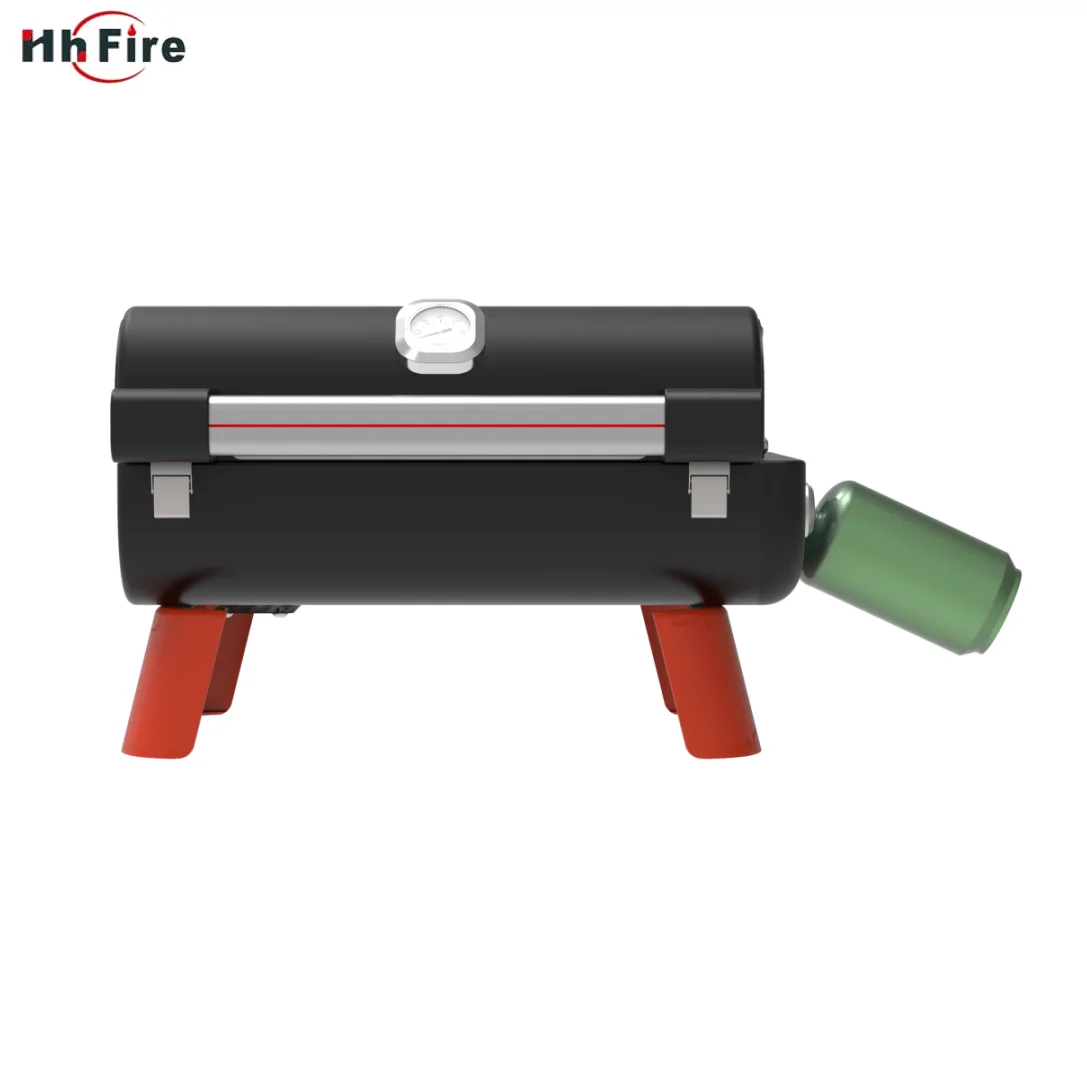 Bomber King black smoking grill table top portable bbq gas grill