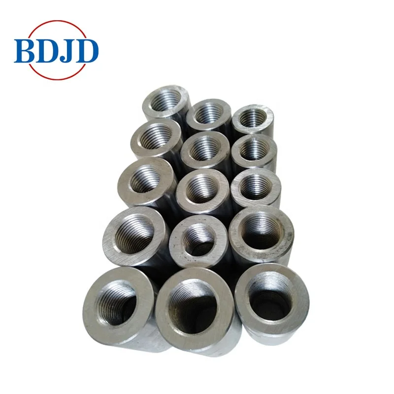 Steel Screw Thread Rebar Coupler Metal Building Materials Rebar Upset Forging Coupler