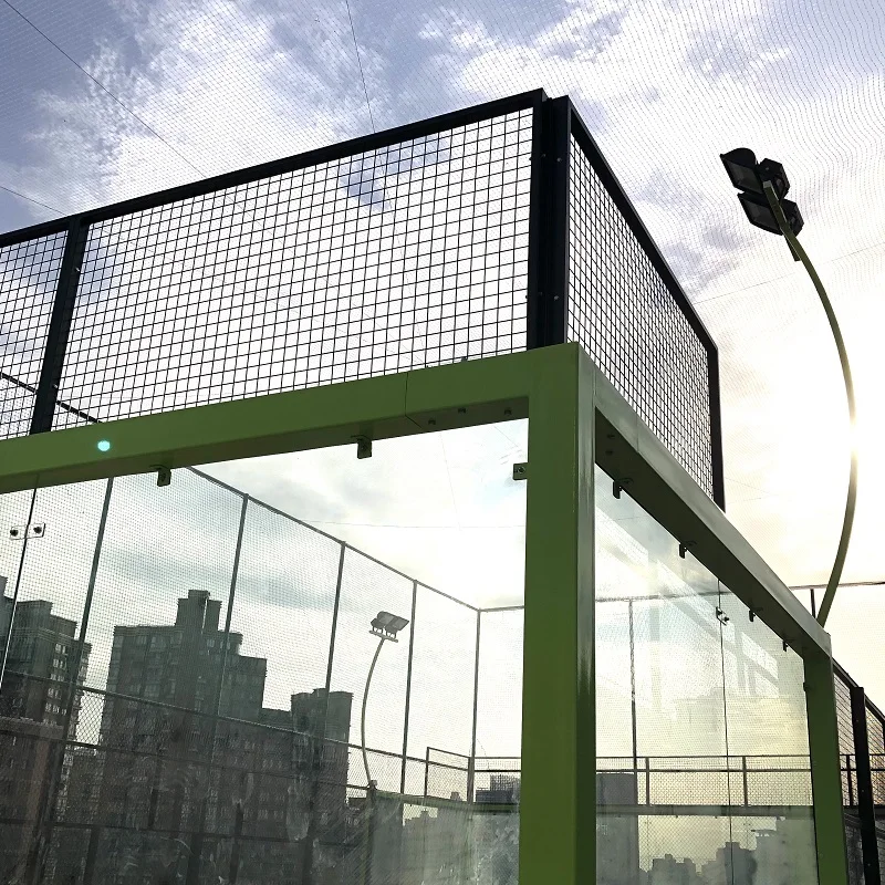 Hot Sale 2024 New Design Assembled Panoramic indoor outdoor Pala Padel Tennis Court by padel