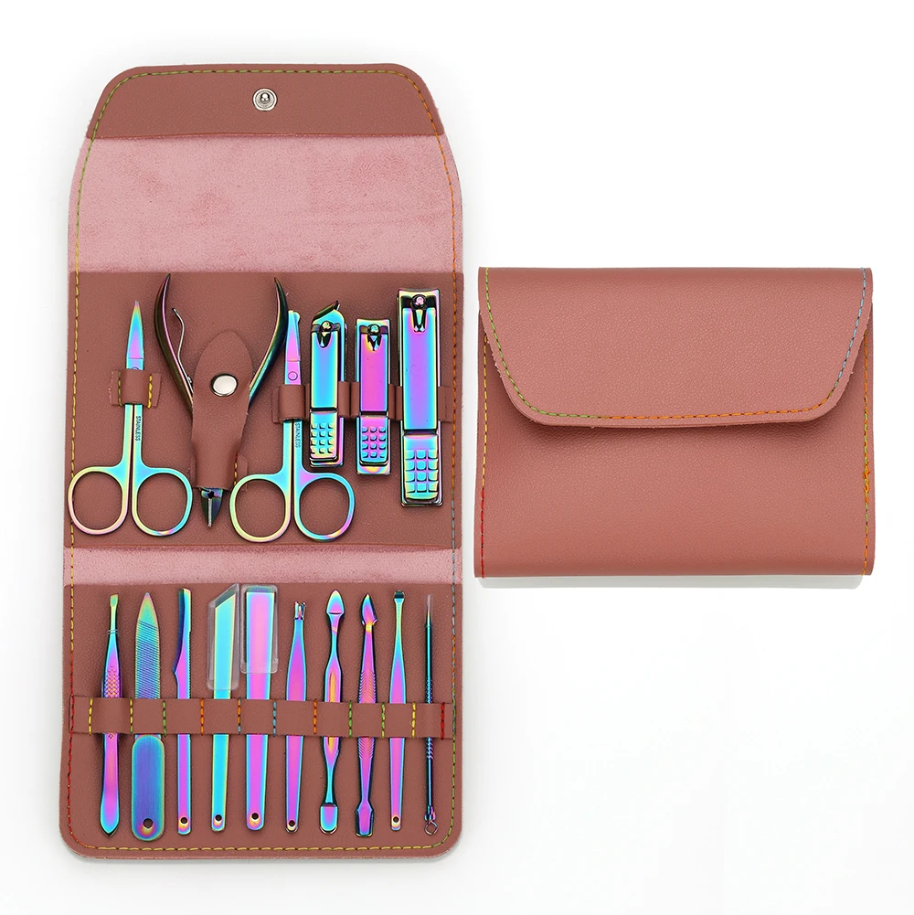 16 Piece Nail Care Cutter Kit Manicure Pedicure Set With Toenail Nipper Etc