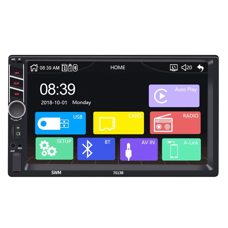 Universal 10.25 inch 2din 7 inch hd touch screen car gps  bluetoothr radio mp5 android player touch screen with camera