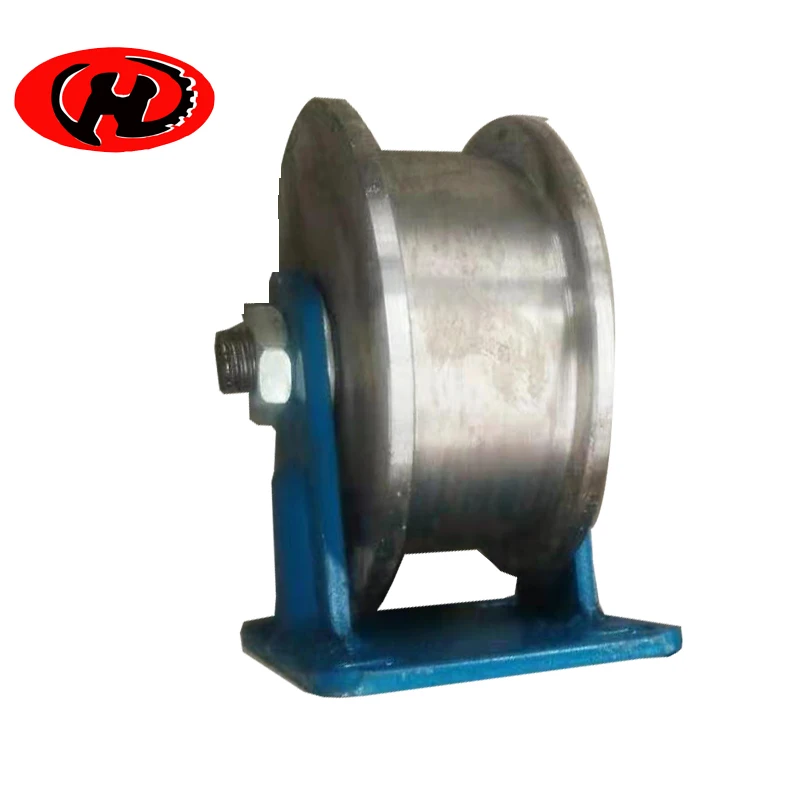 OEM heavy loading T-shape steel  track roller wheel  single flange track roller wheels
