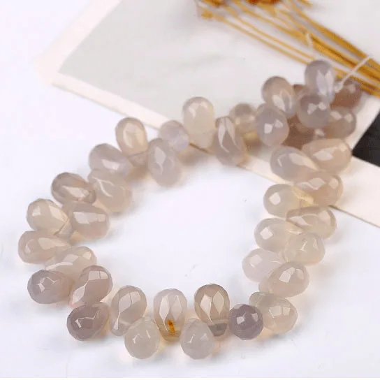 SB7140 сверлые граненые кварцевые бусины из натурального камня