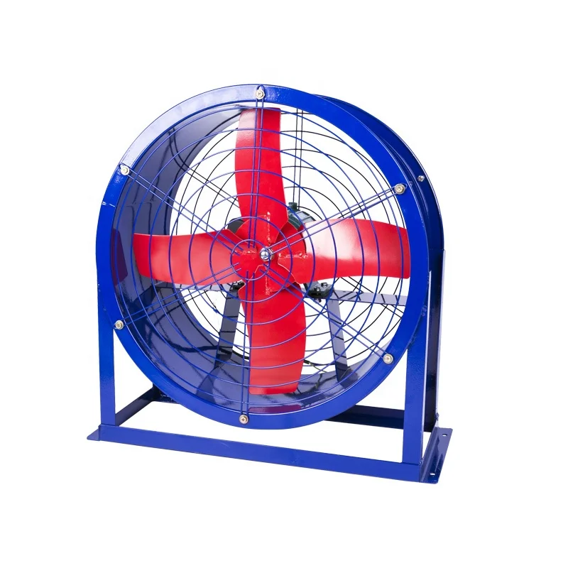 factory Electric Portable greenhouse Industrial metal stand Pedestal cooling duct blower ventilation shutter exhaust Fan