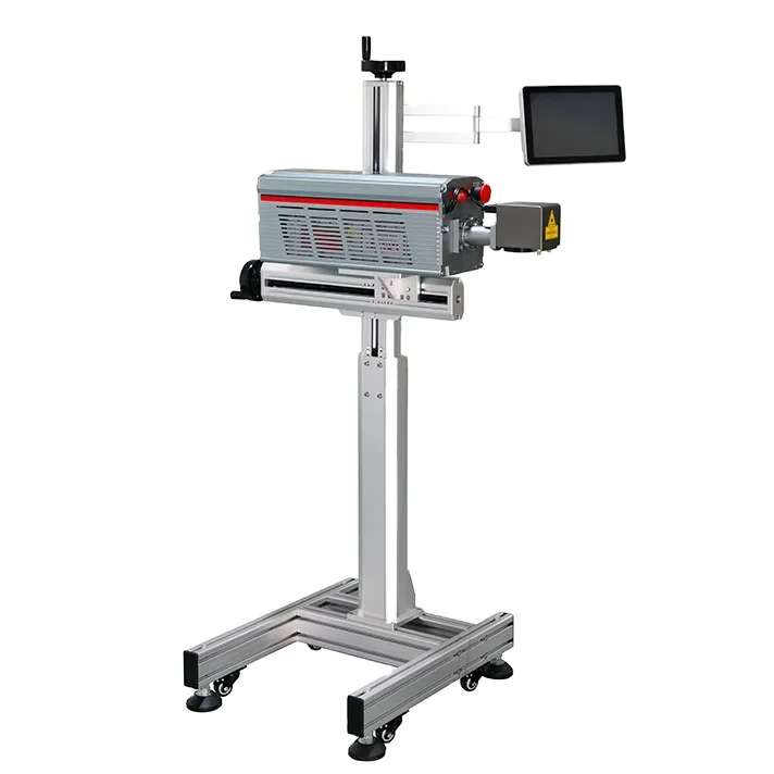 YAOMATEC CO2 Laser Marking  online flying laser 40w CO2 Laser Marking Machine