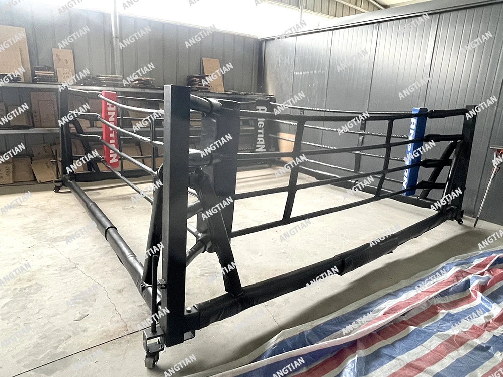 Angtian custom foldable boxing ring gyms sports equipment collapsible boxing ring daily training boxing for kids