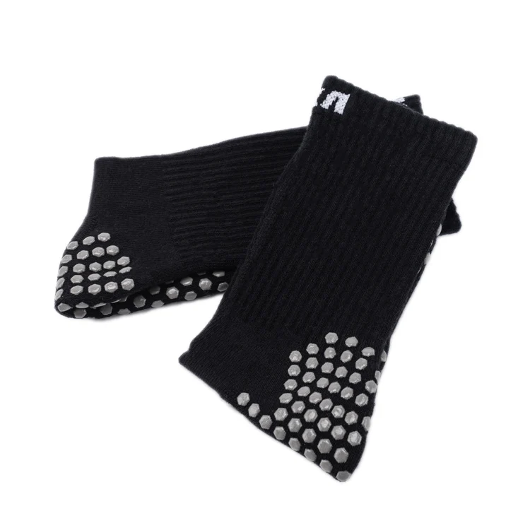Guangdong long customized football soccer non slip grip tube socks