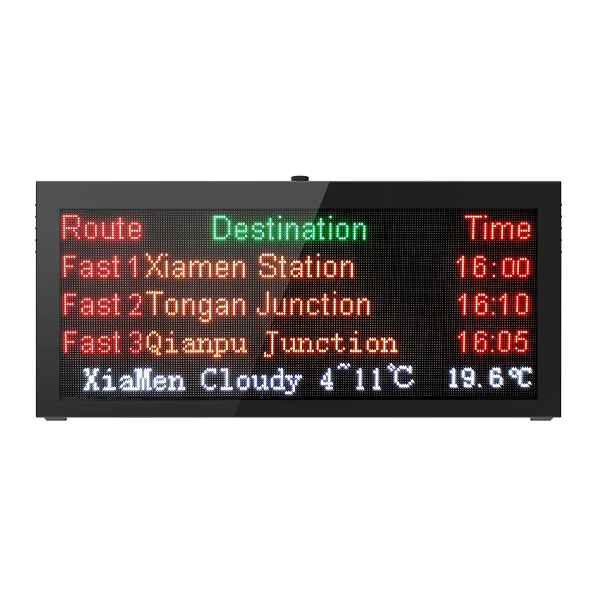 32 Inch High Resolution LED Screen Display used on Metro Bus Route or Passenger Information Display with 4G WiFi