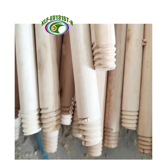 uncovered wooden broom mop brush dustpan stick handle 120cm by 2.2cm customized length 60cm to 150cm diameter 2.2cm to 2.5cm
