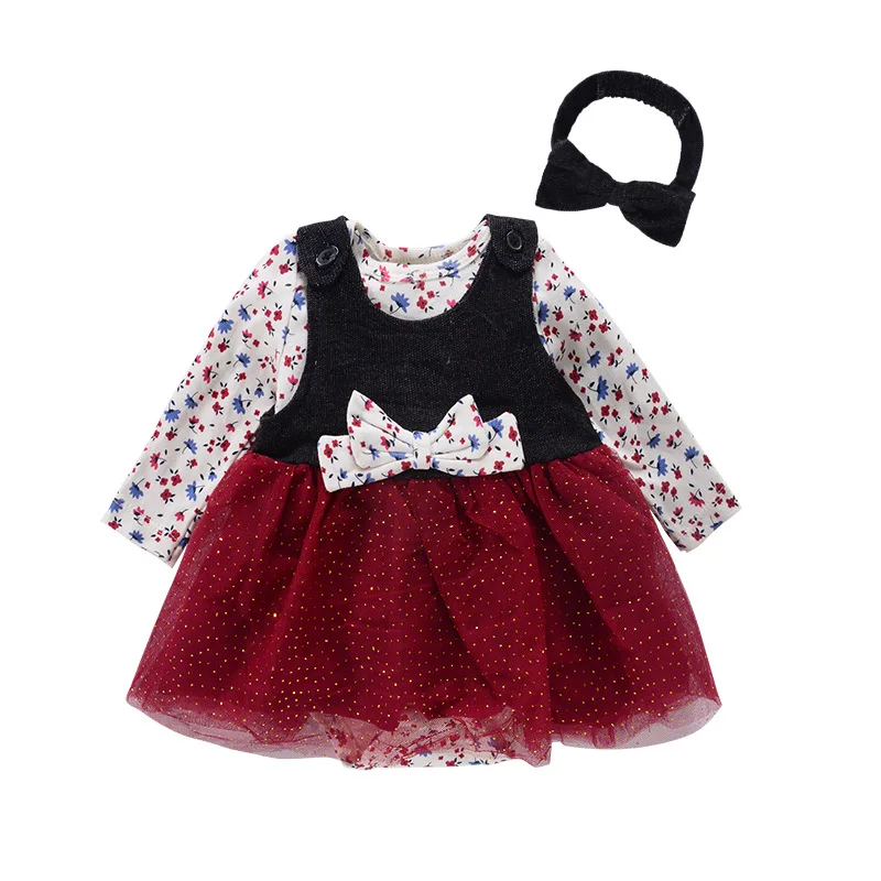 Baby Girl Suspender Dress Autumn Spring Child Cotton Strap Skirt Outfit