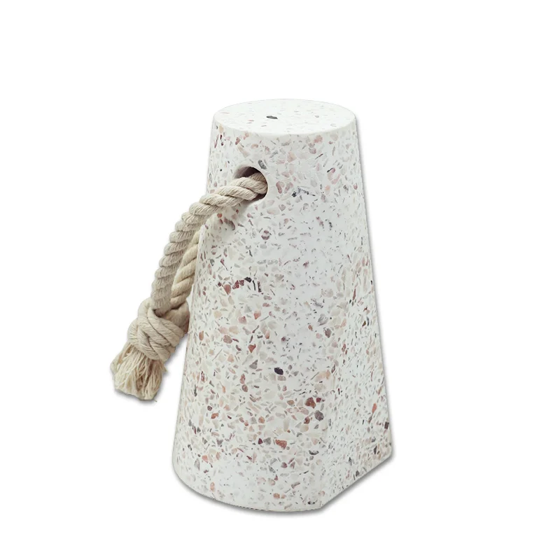 custom decorative concrete door stop terrazzo door stop