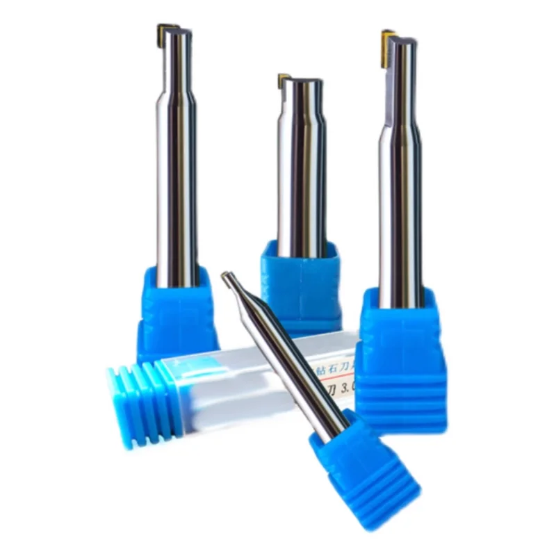 QIYE cnc diamond cutting tools customized single crystal MCD side milling cutter for Acrylic Aluminum Copper