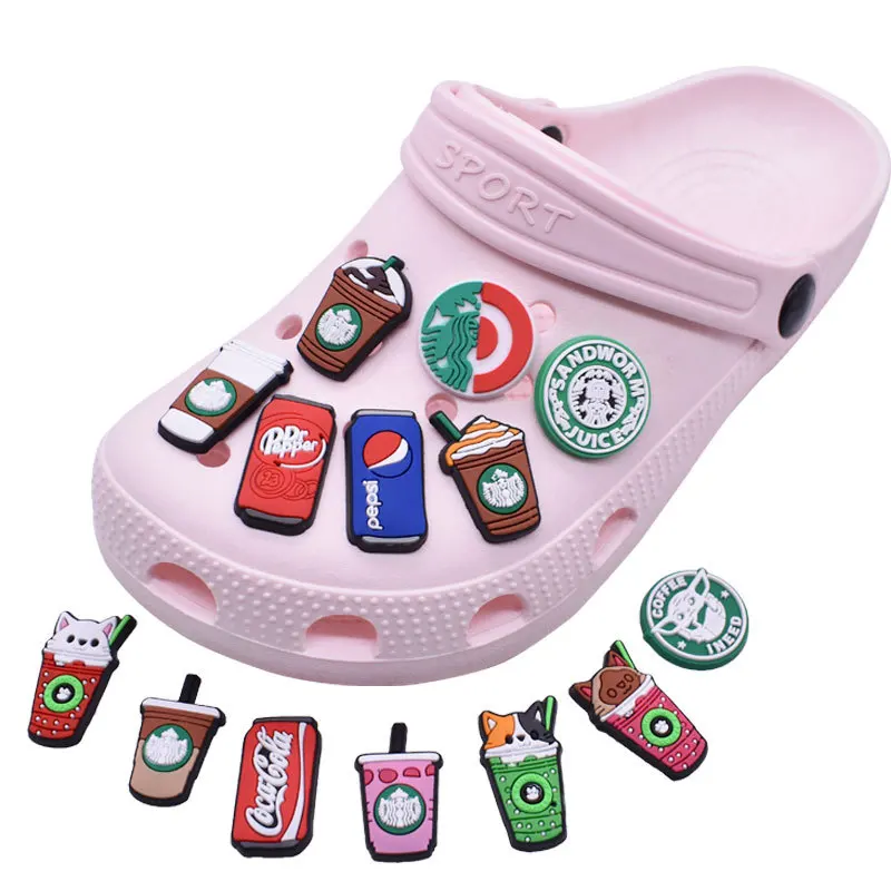 2023 New design shoes accessories croc charms children gift cartoon brand logo gifts shoes charms