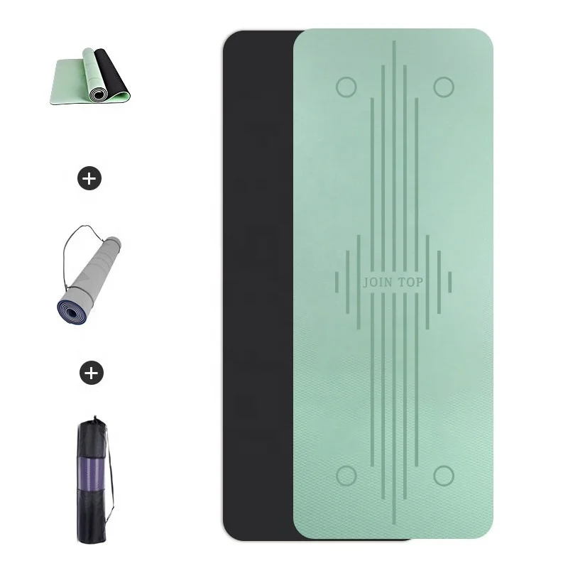 Jointop High Quality Yogamat Yoga TPE, Anti Slip Yoga Mat Custom Logo With Alignment-