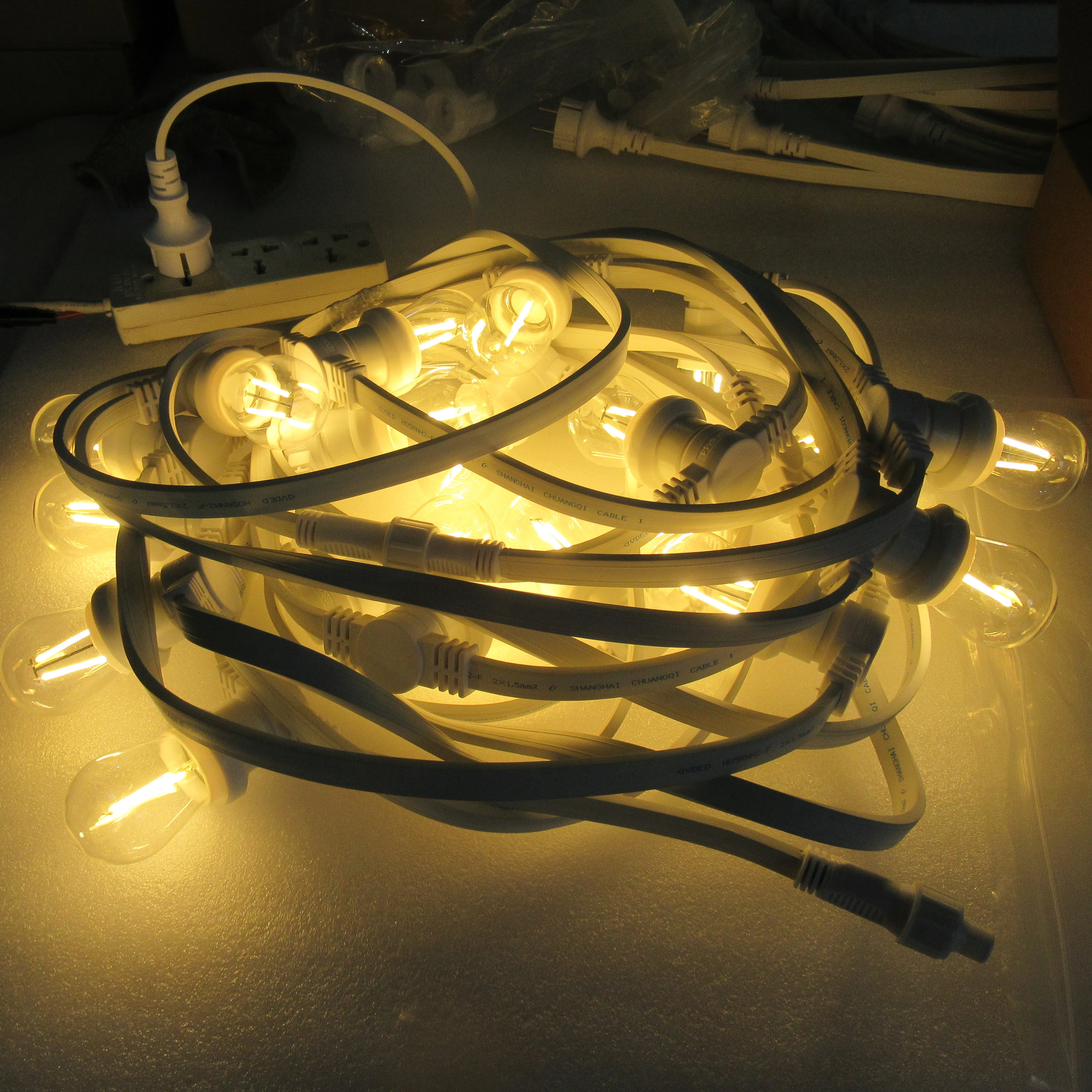 E27 bulb string G45 s14  festoon string light s with  10 mt 15M 20M  for outdoor