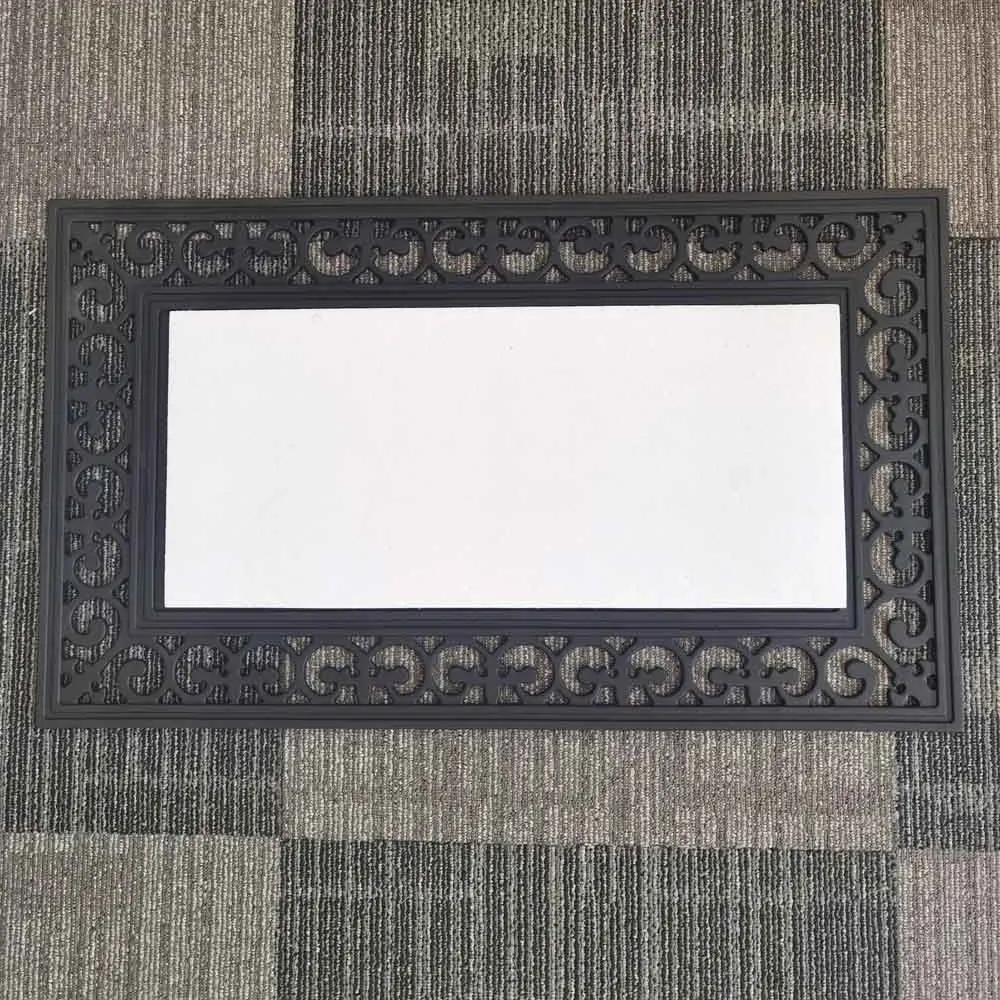 UV Printing Sublimation Blank Non Woven Fabric Recycled Rubber Entrance Outdoor Door Mats