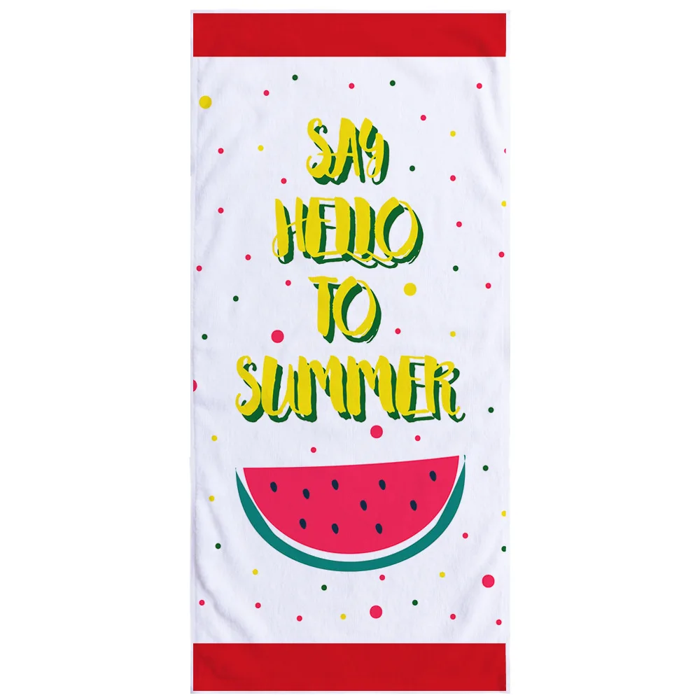 Fruit Designs Digital Print Mandala Recycled Microfiber Swimming Gym Beach Towel
