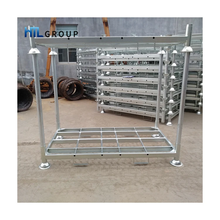 Warehouse Portable Detachable Industrial Welded Metal Steel Pallet Racks with Posts
