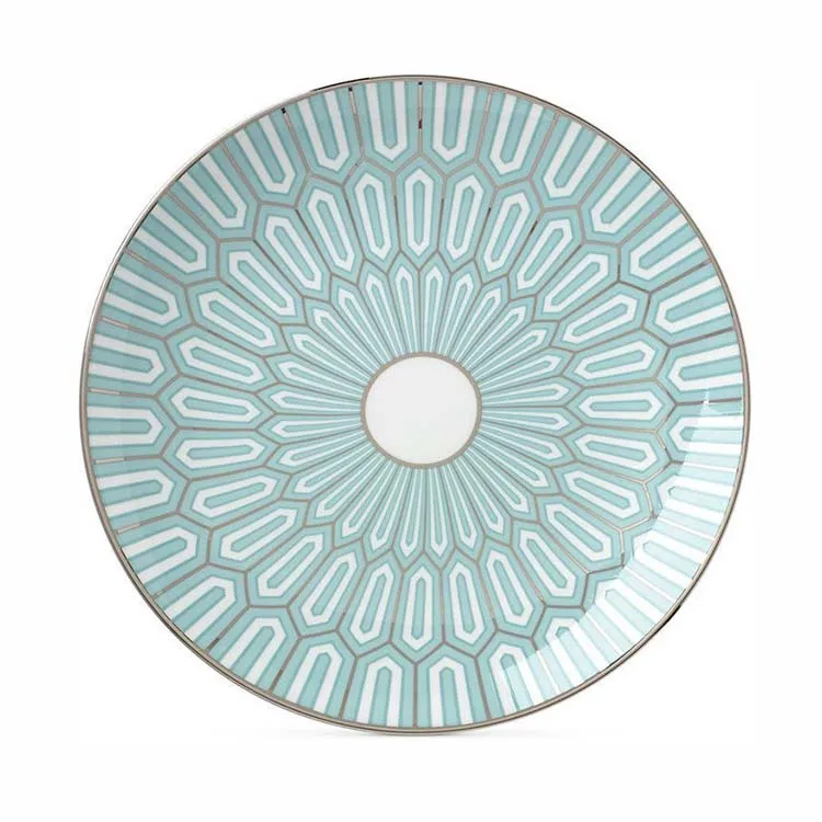 Tangshan Factory  Blue  New  Fine Bone China Porcelain 5pcs Dinner Sets For 1 Person