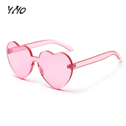 Trendy Heart Sunglasses Women Brand Designer New Fashion Cute Sexy Retro Vintage Colors Sun Glasses