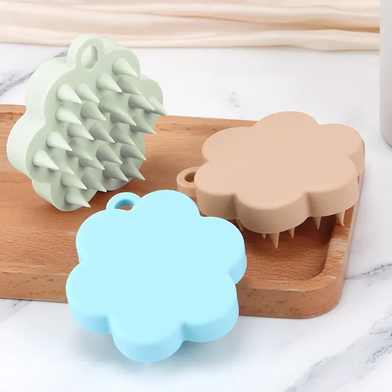 Professional Silicone Shampoo Brush Household Hair Scalp Massager Shampoo Hair Brush For Hair Growth