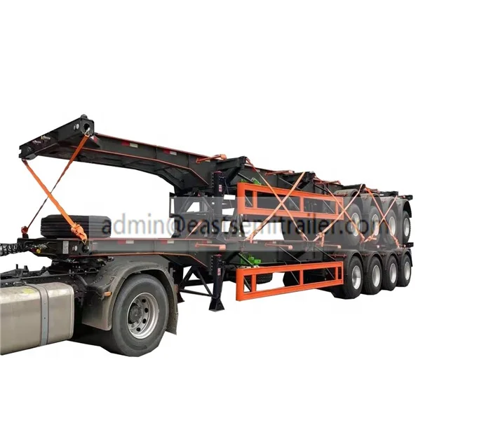 EAST 2/3/4  Axle Skeleton Container Chassis 20ft 40ft  Shipping Container Trailer