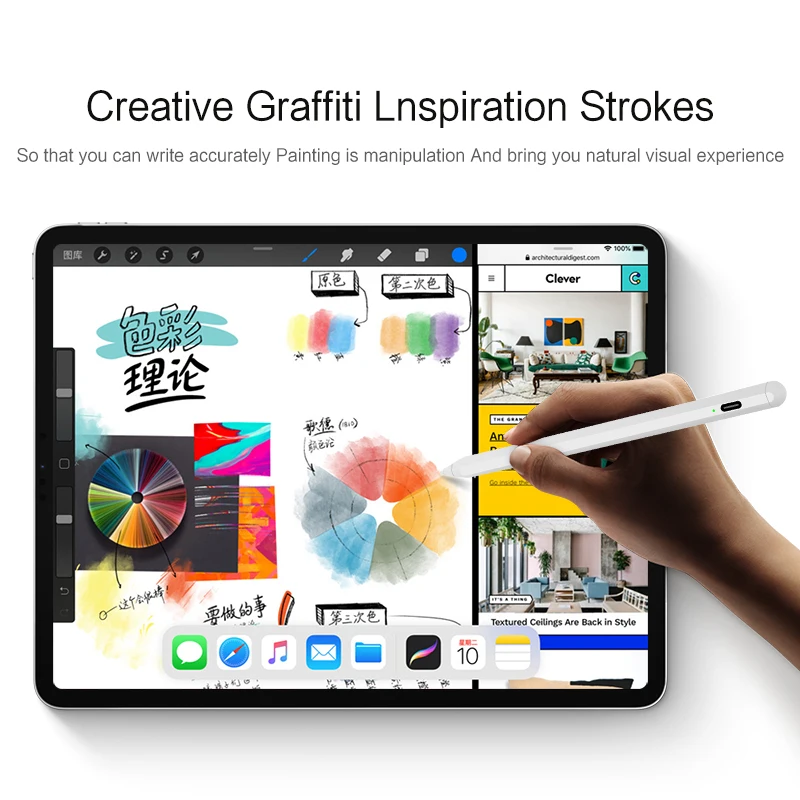Стилус для iPad HUAWEI Lenovo Samsung Surface Pro XiaoMi планшет Android ручка с перезаряжаемым экраном стилус карандаш для рисования